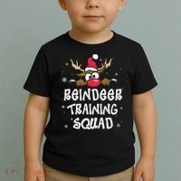 Christmas Running Reindeer Training Squad Team Gifts  Toddler T-Shirt thumb 2