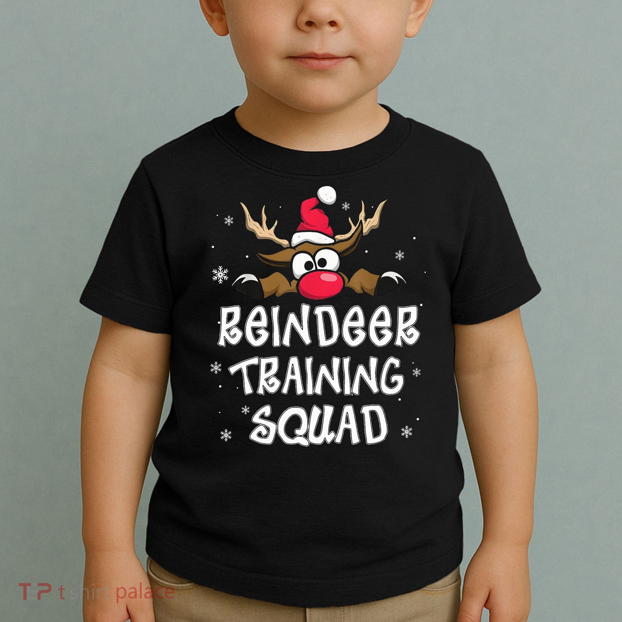 Christmas Running Reindeer Training Squad Team Gifts  Toddler T-Shirt
