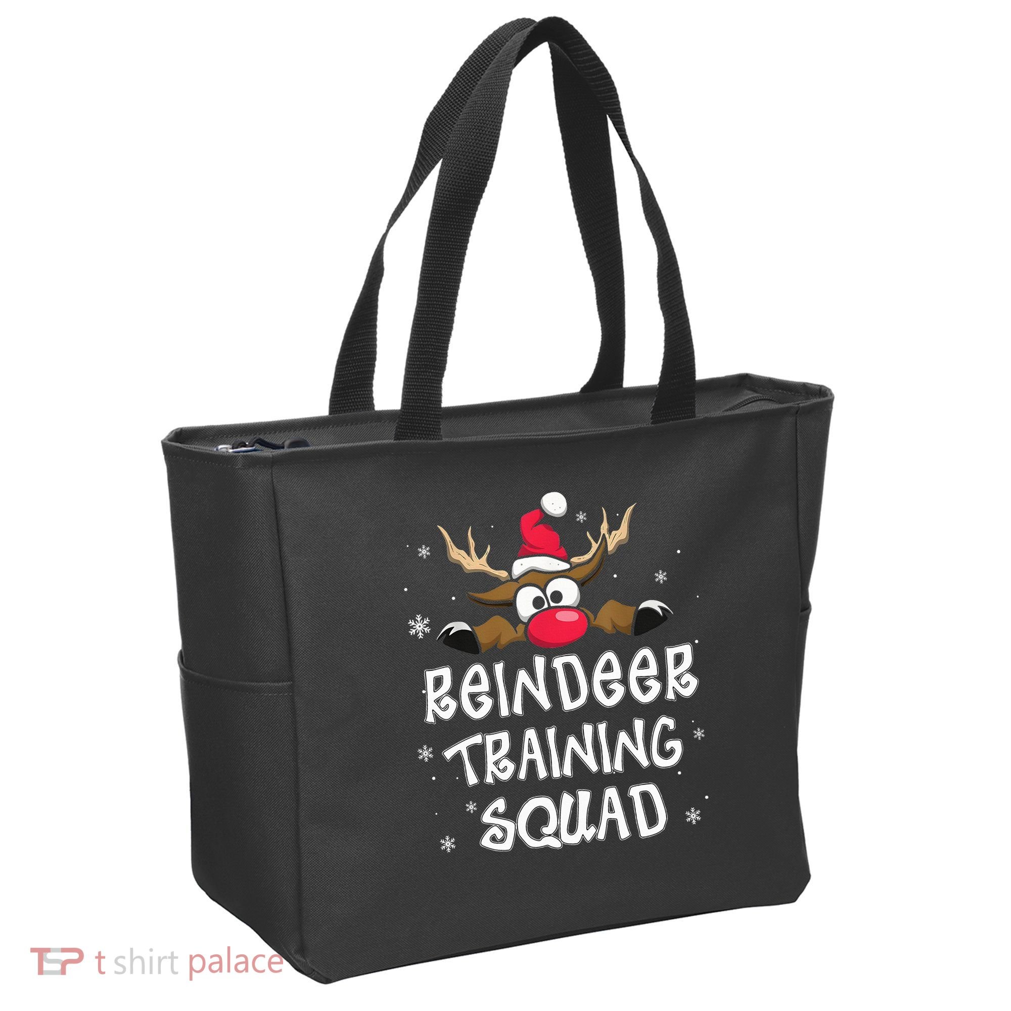 Christmas Running Reindeer Training Squad Team Gifts  Tote Bag