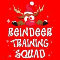 Christmas Running Reindeer Training Squad Team Gifts  Santa Hat thumb 1