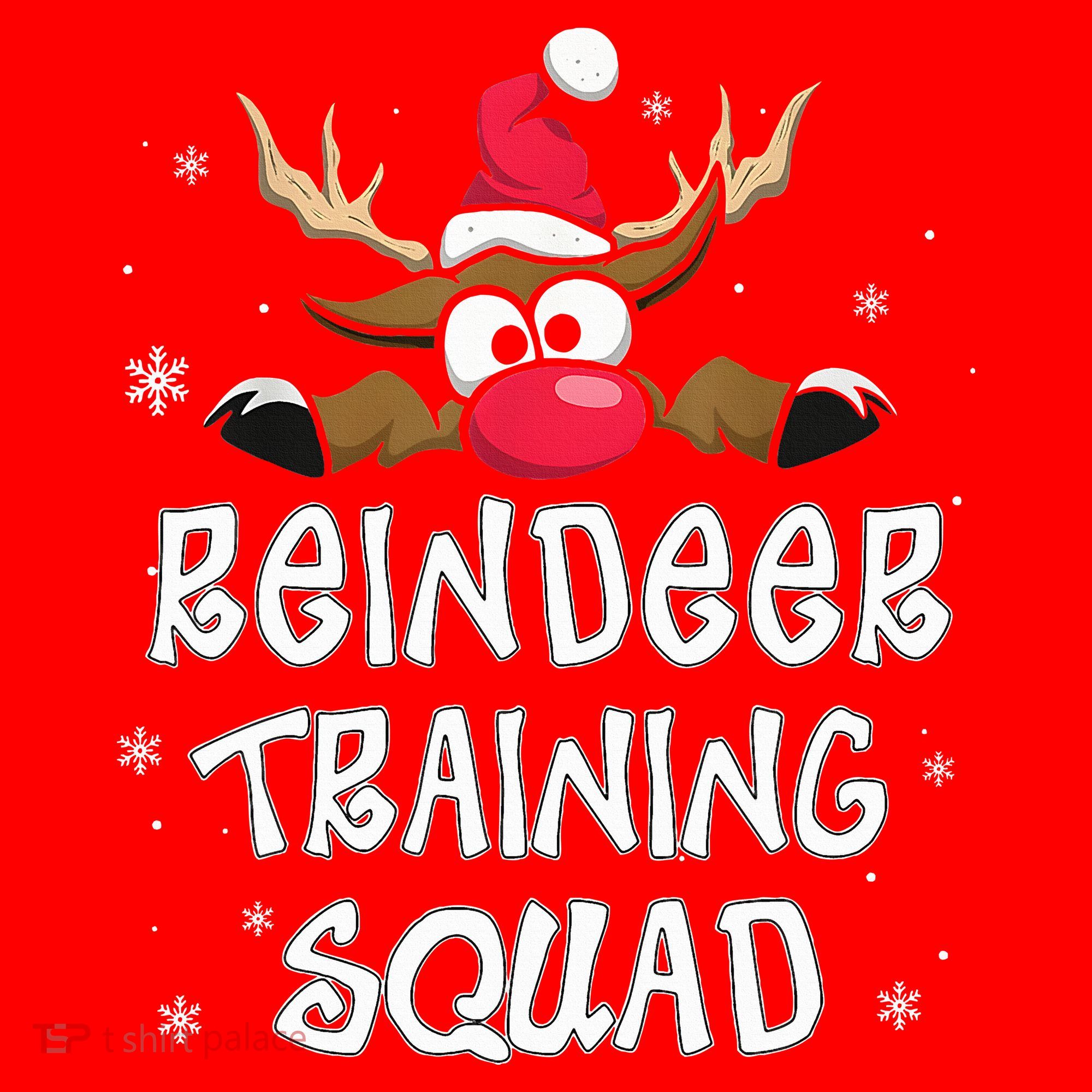 Christmas Running Reindeer Training Squad Team Gifts  Santa Hat