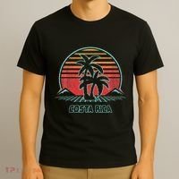 Costa Rica Retro Vintage 80s Style T-Shirt thumb 3