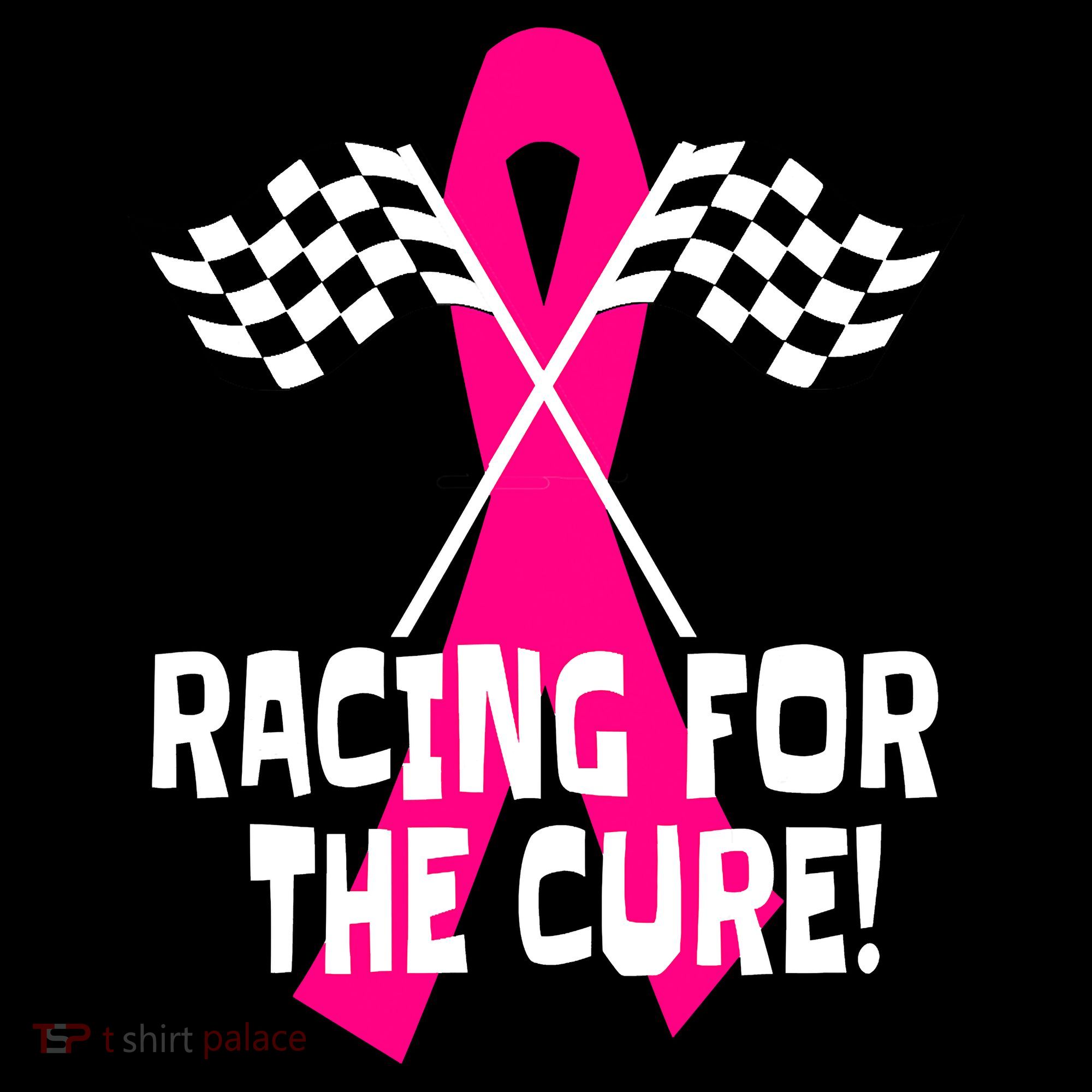 Car Races Racing For A Cure Pink Ribbon Breast Cancer Coffee Mug