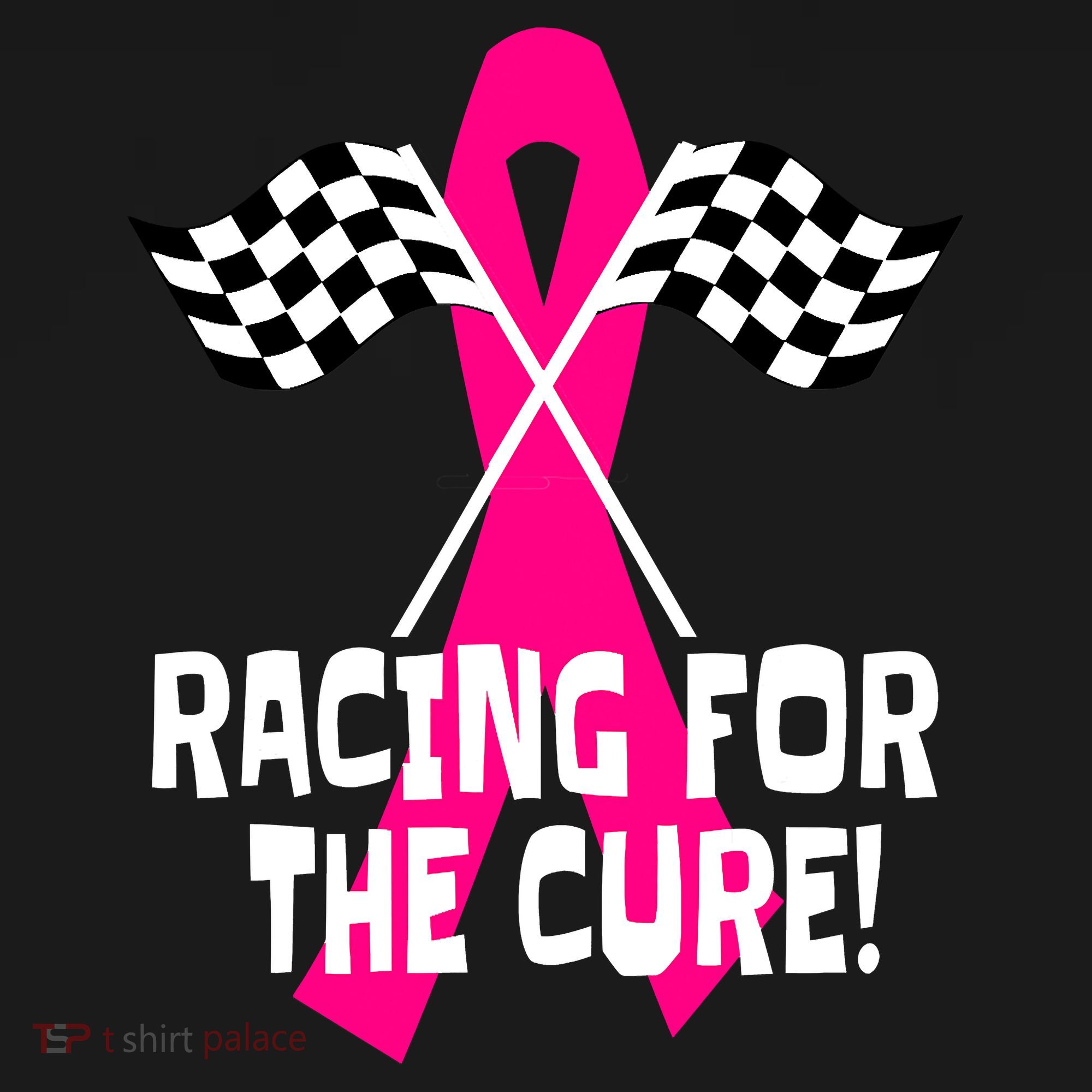 Car Races Racing For A Cure Pink Ribbon Breast Cancer Polo