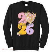 Cute Retro Senior 2026 Disco Ball Flowers Graduate Graduation Sweatshirt thumb 0