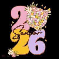 Cute Retro Senior 2026 Disco Ball Flowers Graduate Graduation Coffee Mug thumb 5