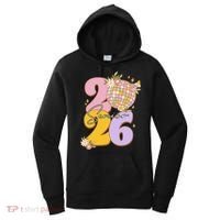 Cute Retro Senior 2026 Disco Ball Flowers Graduate Graduation Women's Hoodie thumb 0