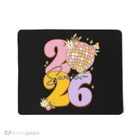 Cute Retro Senior 2026 Disco Ball Flowers Graduate Graduation Mousepad thumb 0