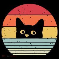 Cat Retro Style Ornament thumb 1