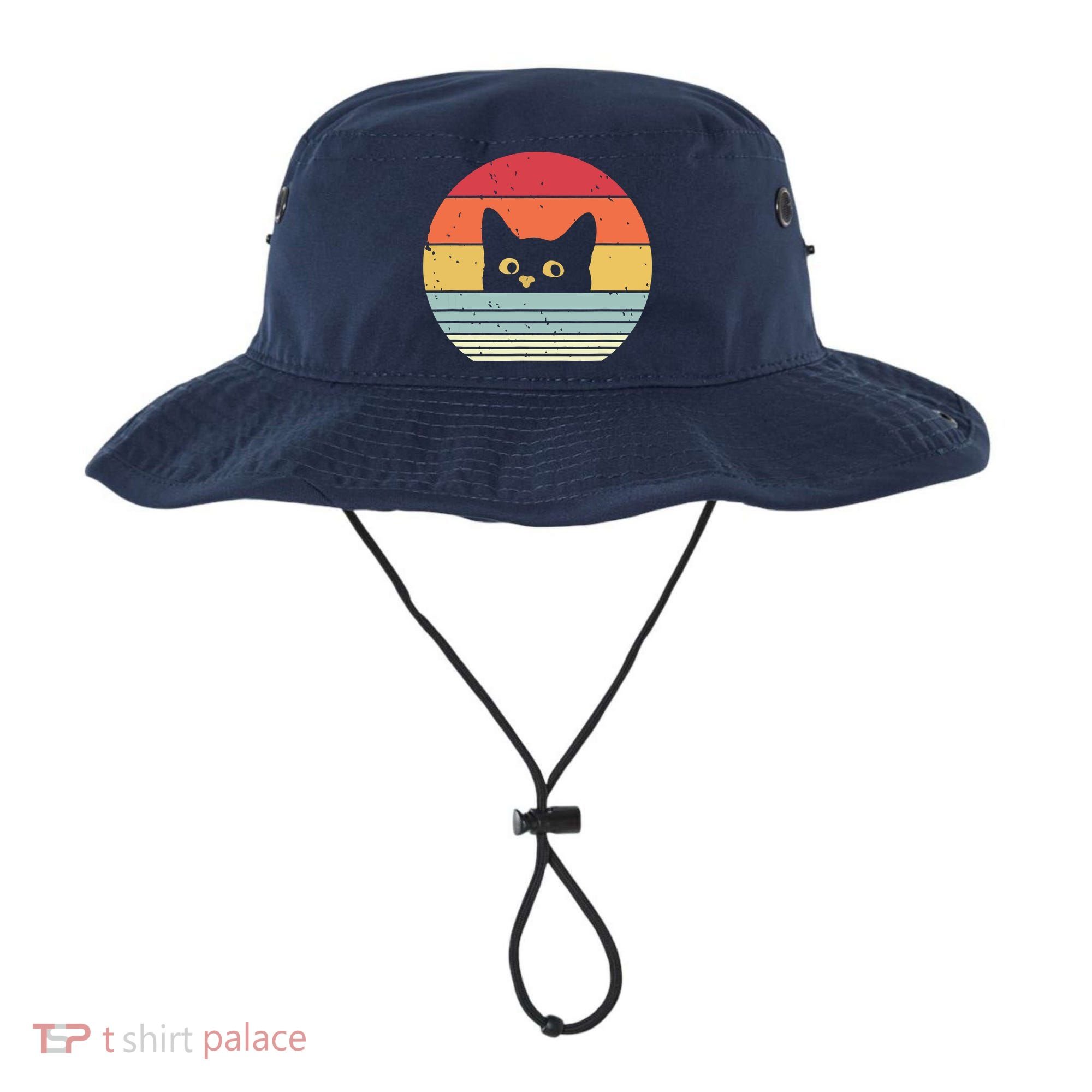 Cat Retro Style Bucket Hat