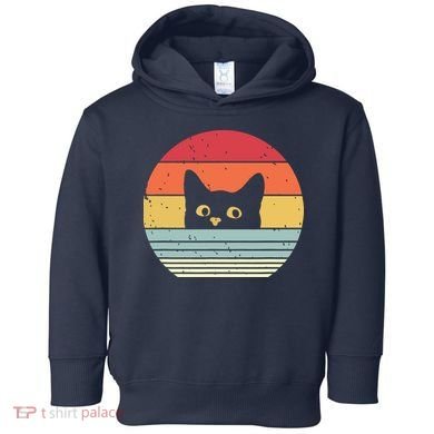 Cat Retro Style Toddler Hoodie