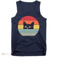 Cat Retro Style Tank Top thumb 0