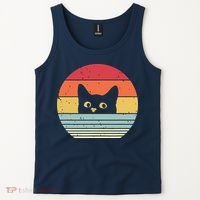 Cat Retro Style Tank Top thumb 2