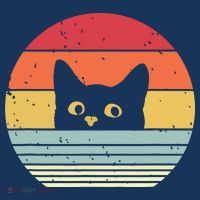 Cat Retro Style Golf Towel thumb 3
