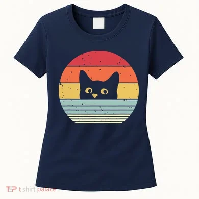Cat Retro Style Women's T-Shirt