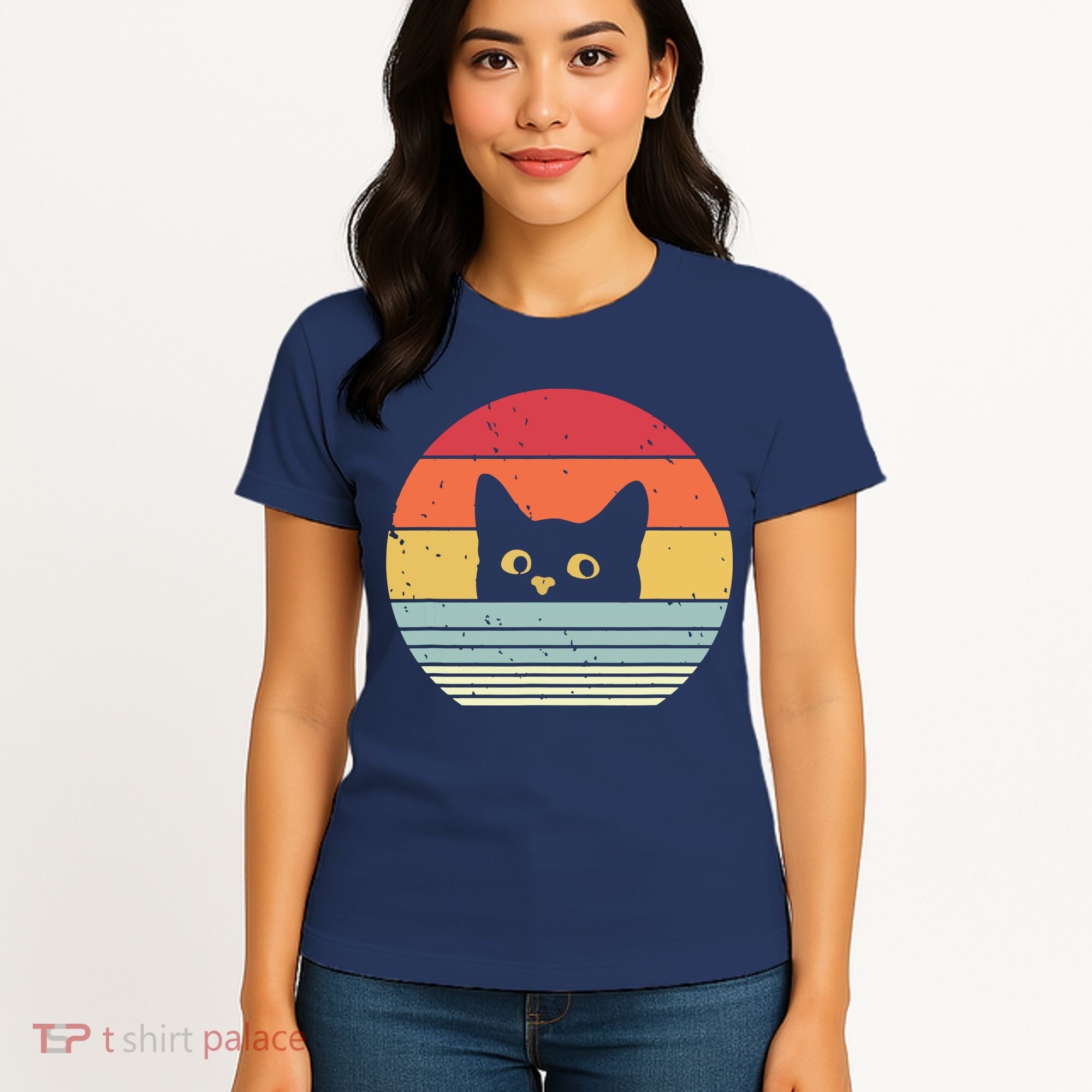 Cat Retro Style Women's T-Shirt