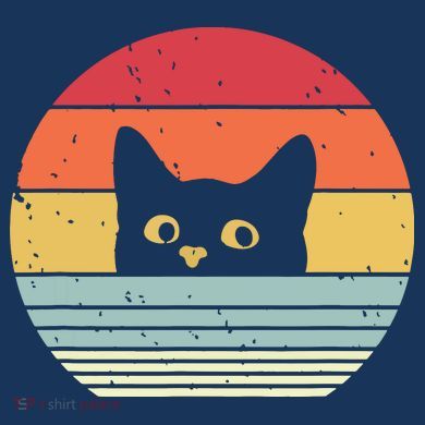 Cat Retro Style Kids Sweatshirt
