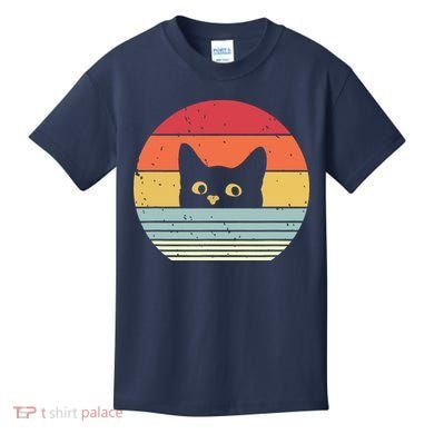Cat Retro Style Kids T-Shirt