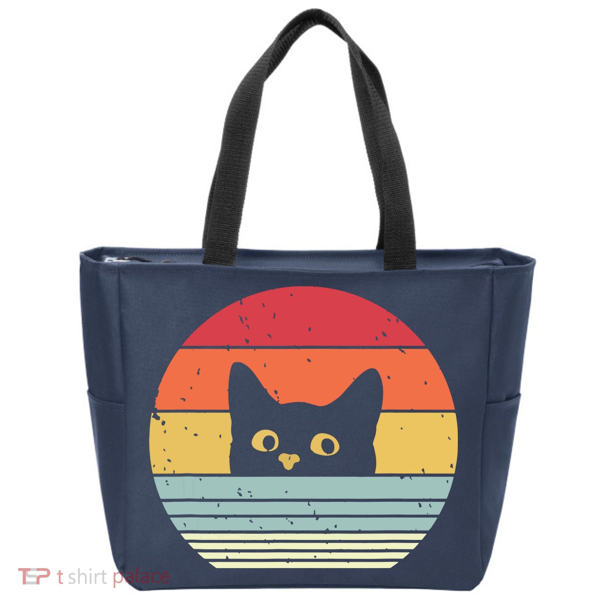 Cat Retro Style Tote Bag