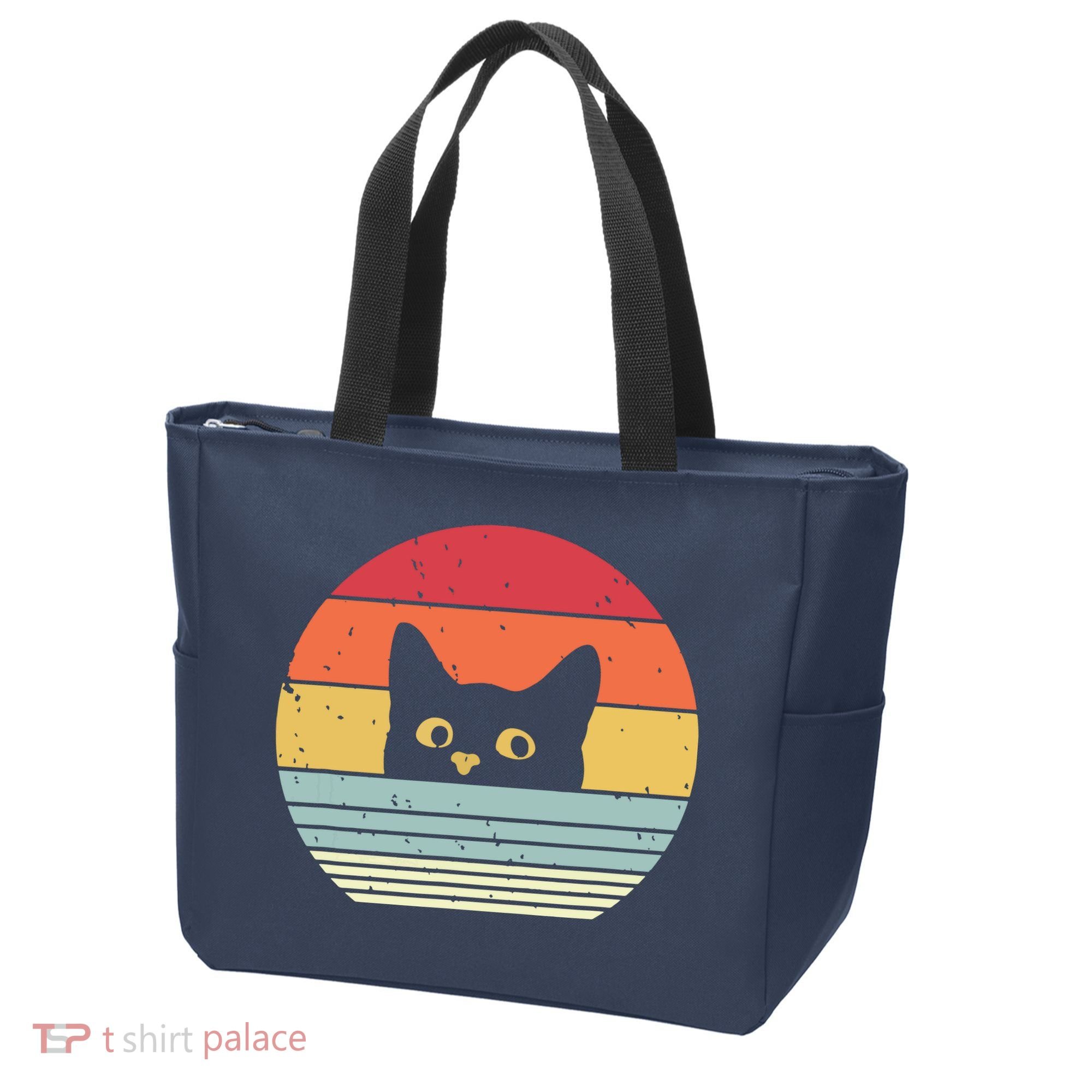 Cat Retro Style Tote Bag
