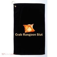 Crab Rangoon Slut Crab Rangoon Lovers Golf Towel thumb 0
