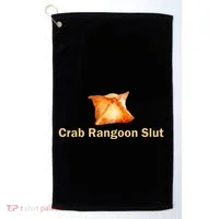 Crab Rangoon Slut Crab Rangoon Lovers Golf Towel thumb 0