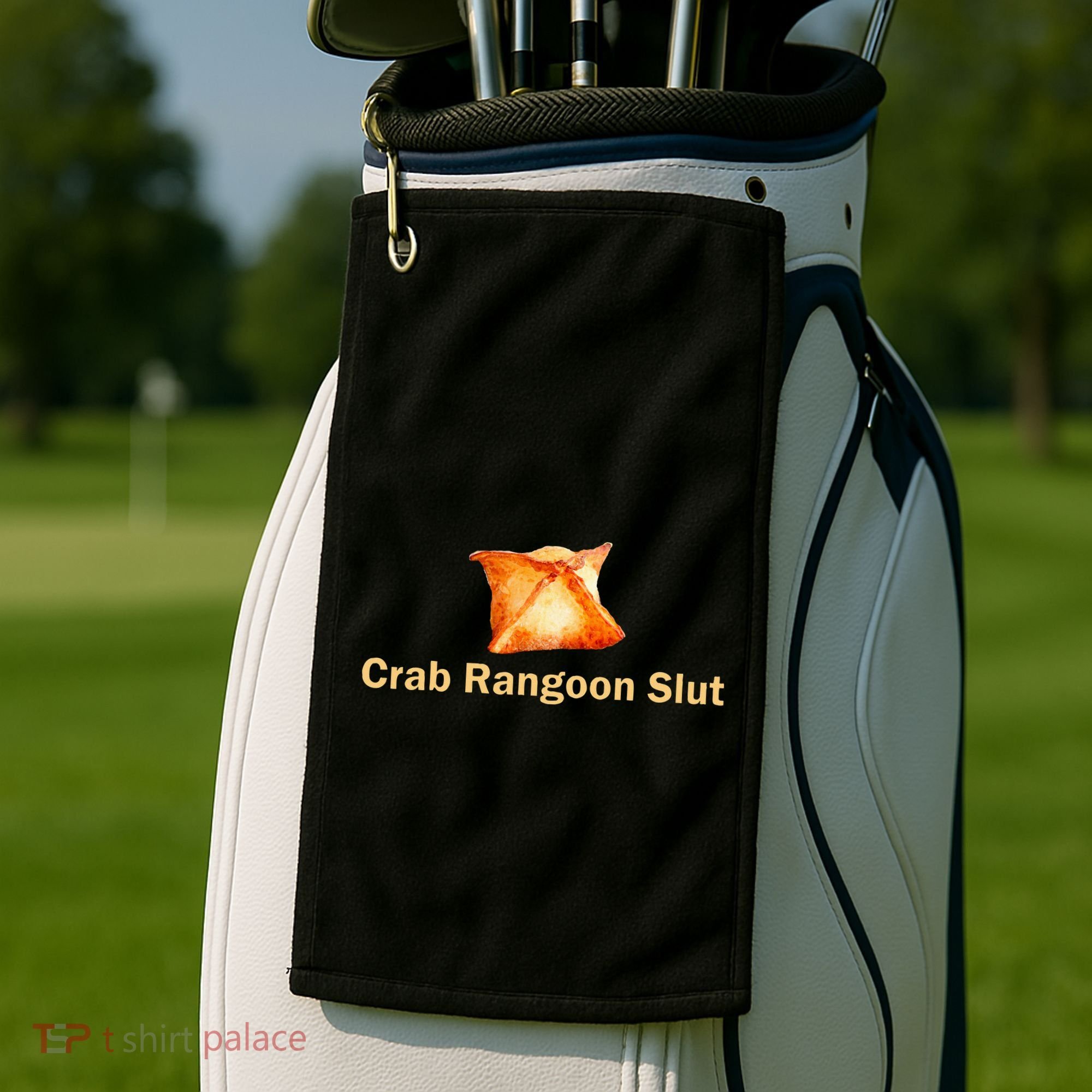 Crab Rangoon Slut Crab Rangoon Lovers Golf Towel