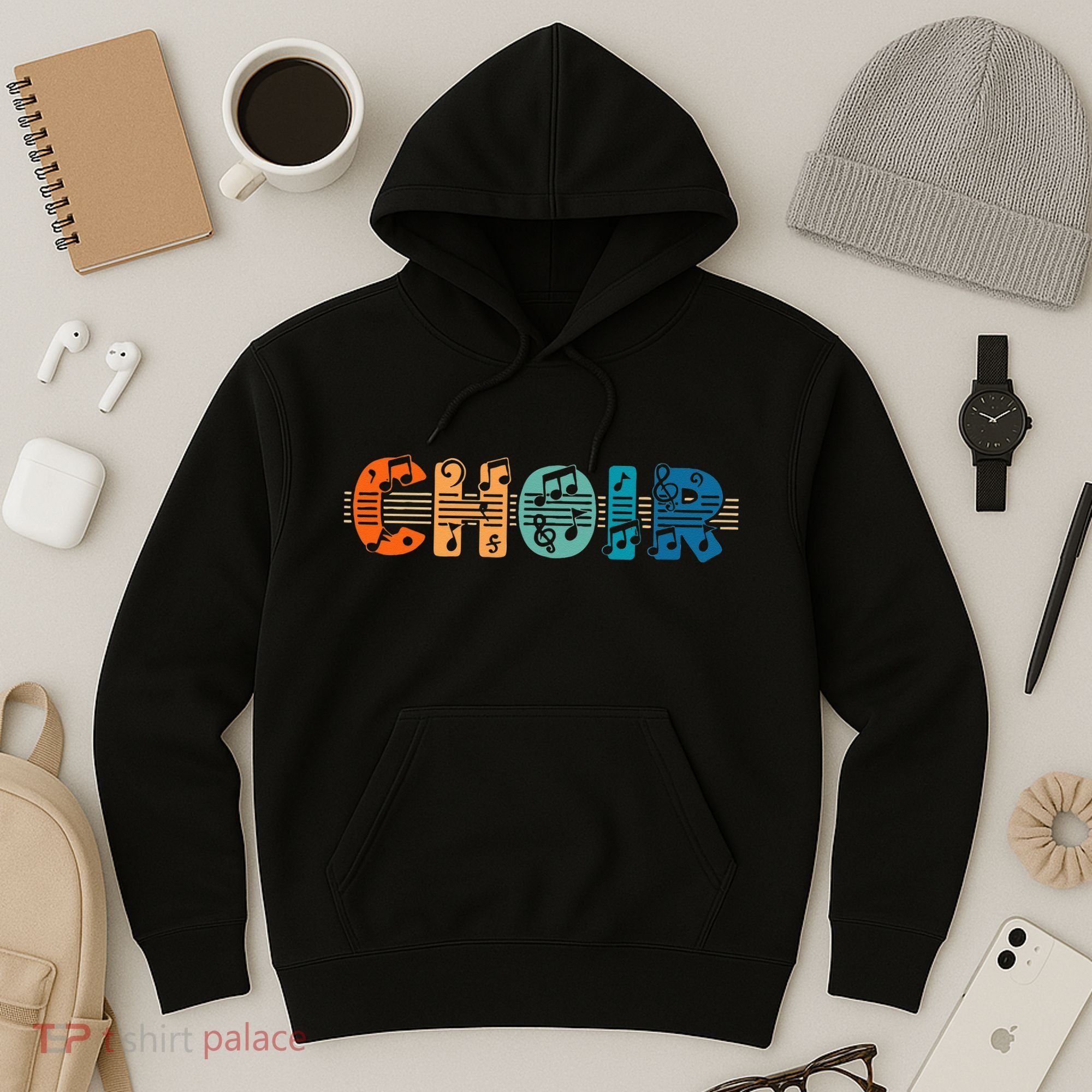 Choir Retro Singer Music Group Teacher Choir Directors Hoodie