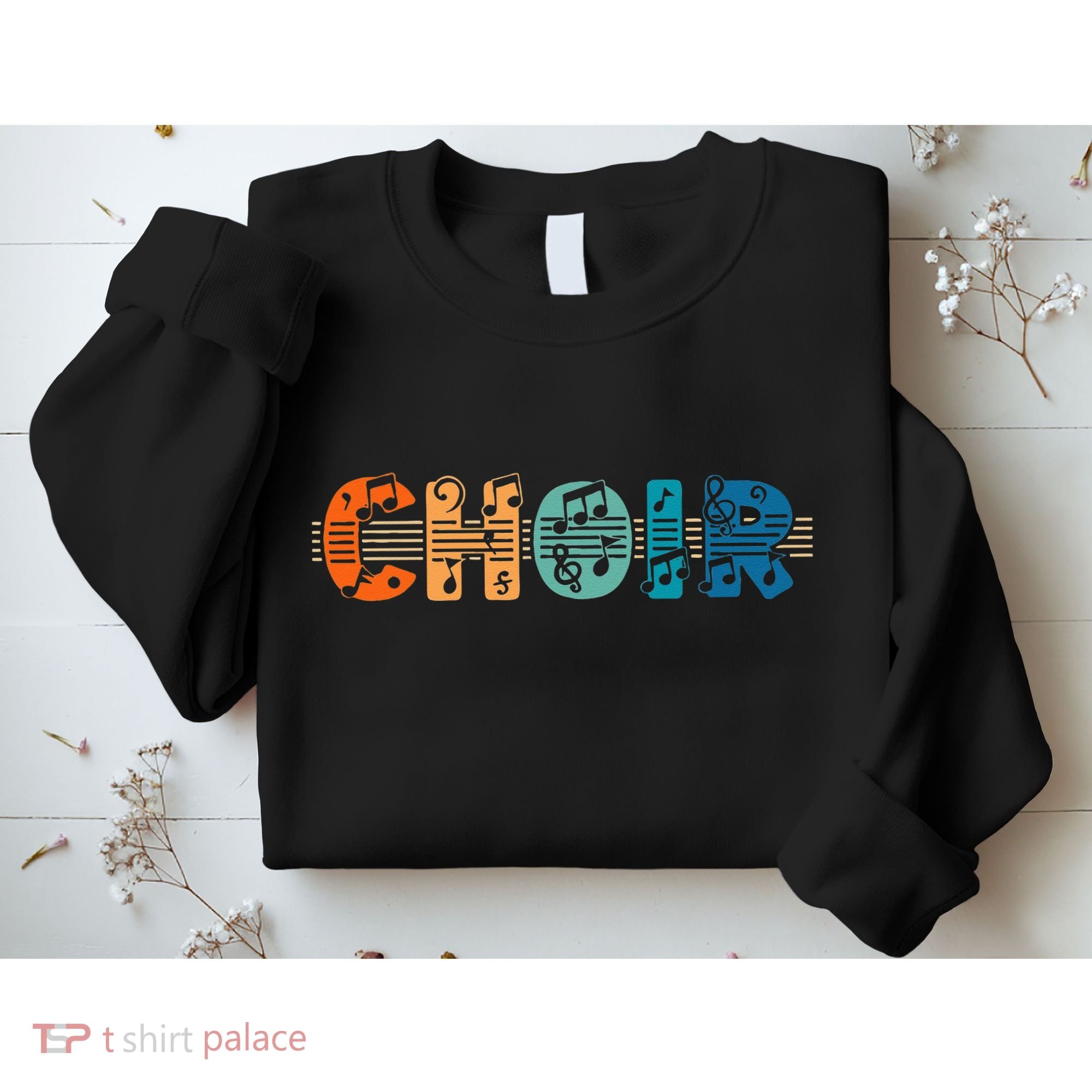 Choir Retro Singer Music Group Teacher Choir Directors Sweatshirt