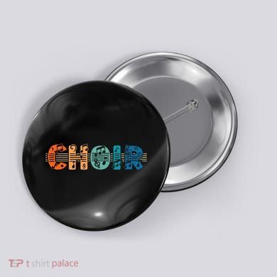 Choir Retro Singer Music Group Teacher Choir Directors Button