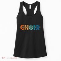 Choir Retro Singer Music Group Teacher Choir Directors Women's Tank Top thumb 0