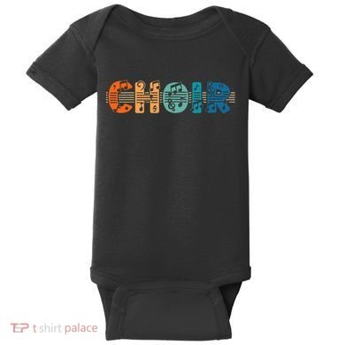 Choir Retro Singer Music Group Teacher Choir Directors Baby Bodysuit