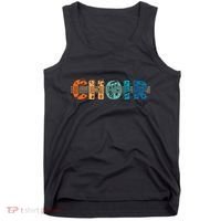 Choir Retro Singer Music Group Teacher Choir Directors Tank Top thumb 0