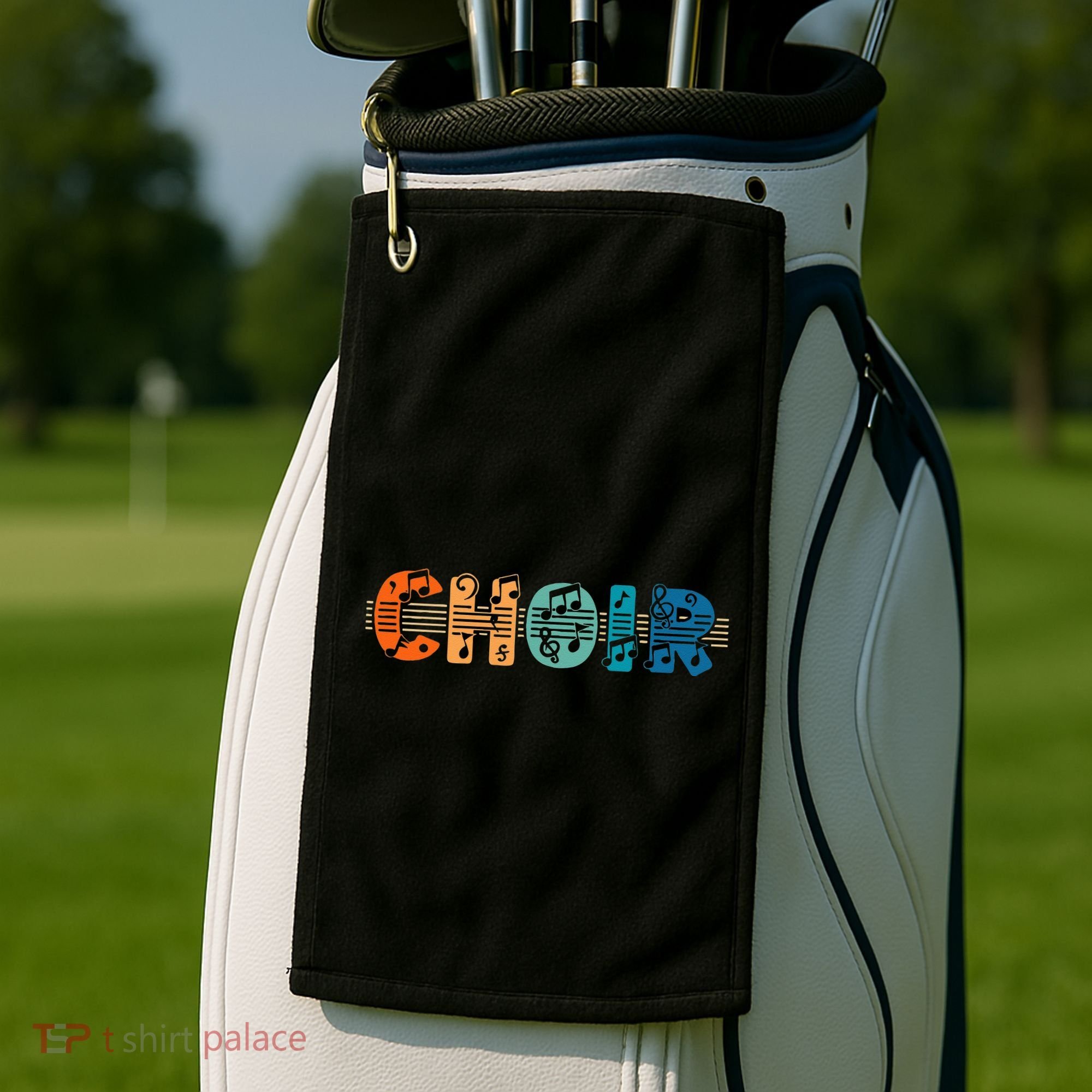 Choir Retro Singer Music Group Teacher Choir Directors Golf Towel