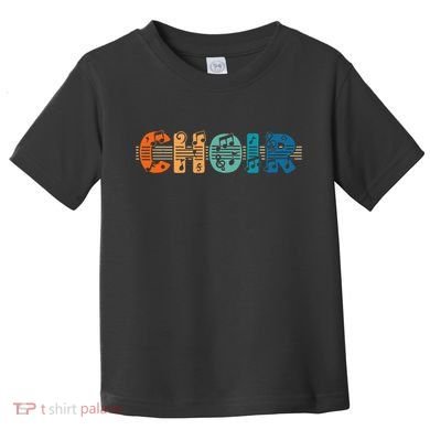 Choir Retro Singer Music Group Teacher Choir Directors Toddler T-Shirt