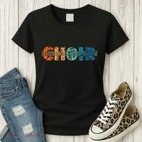Choir Retro Singer Music Group Teacher Choir Directors Women's T-Shirt thumb 3