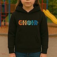 Choir Retro Singer Music Group Teacher Choir Directors Kids Hoodie thumb 3