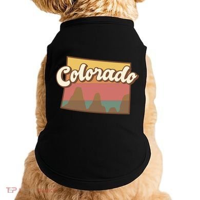 Colorado Retro Sunset Logo Doggie Tank