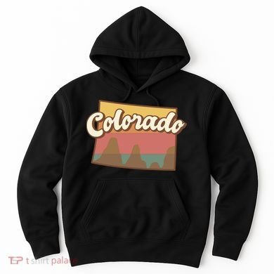 Colorado Retro Sunset Logo Hoodie