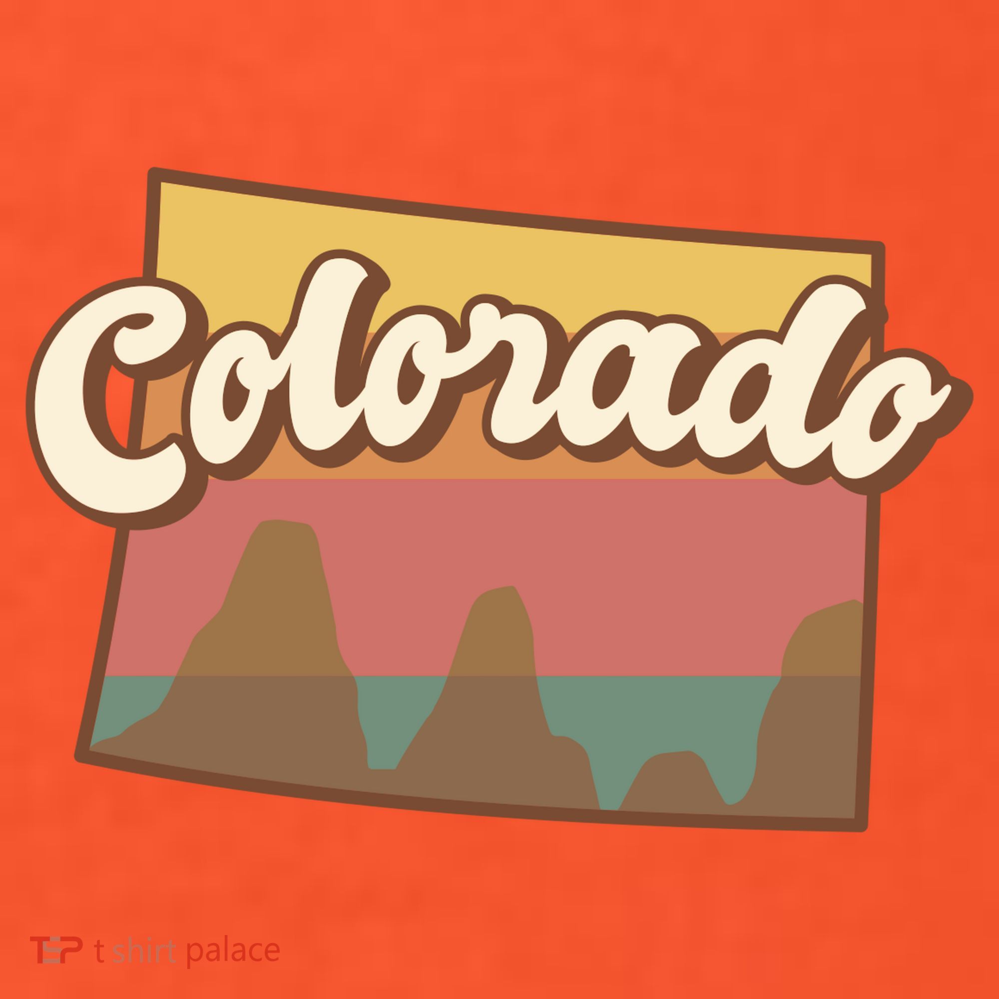 Colorado Retro Sunset Logo T-Shirt
