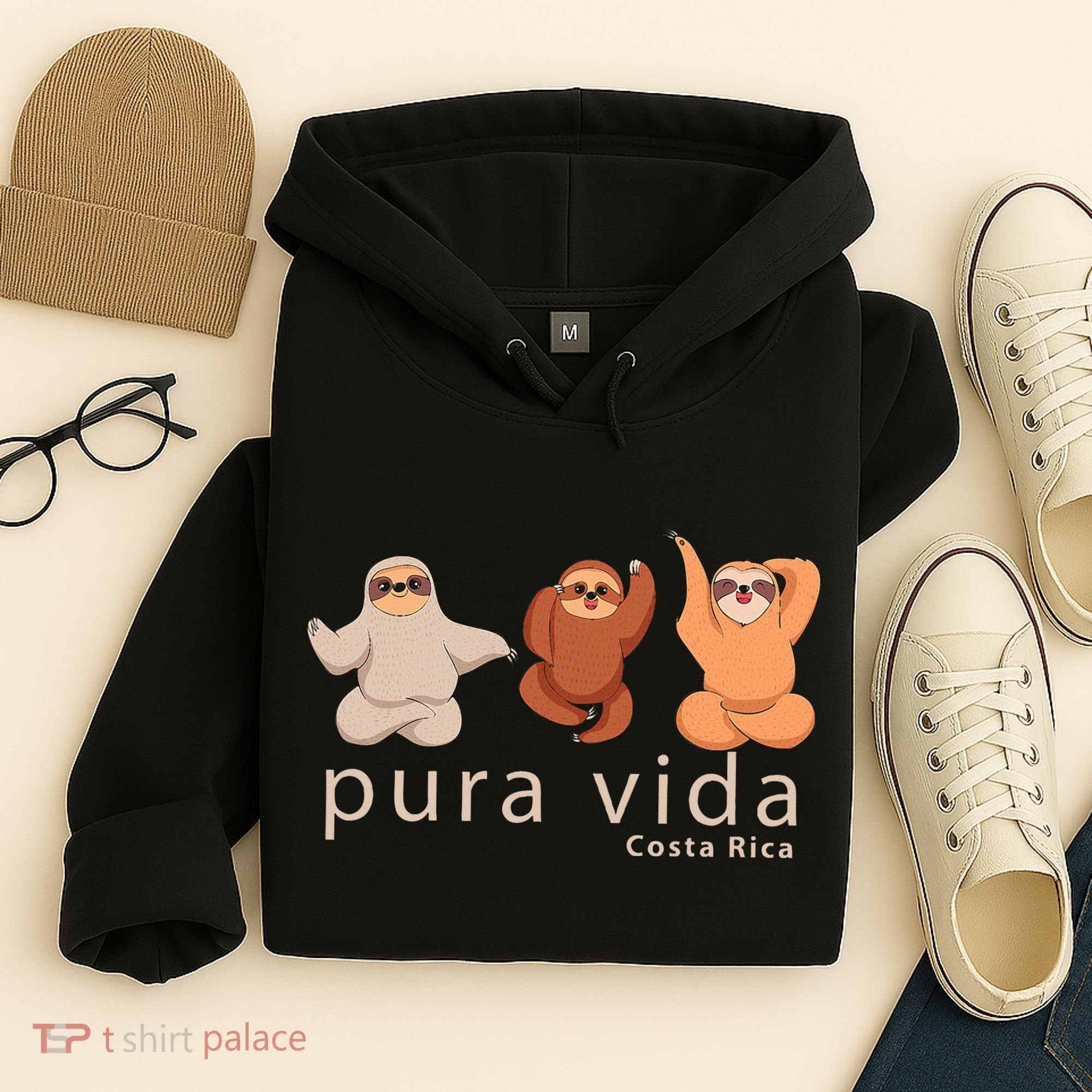 Costa Rica Sloth Hoodie