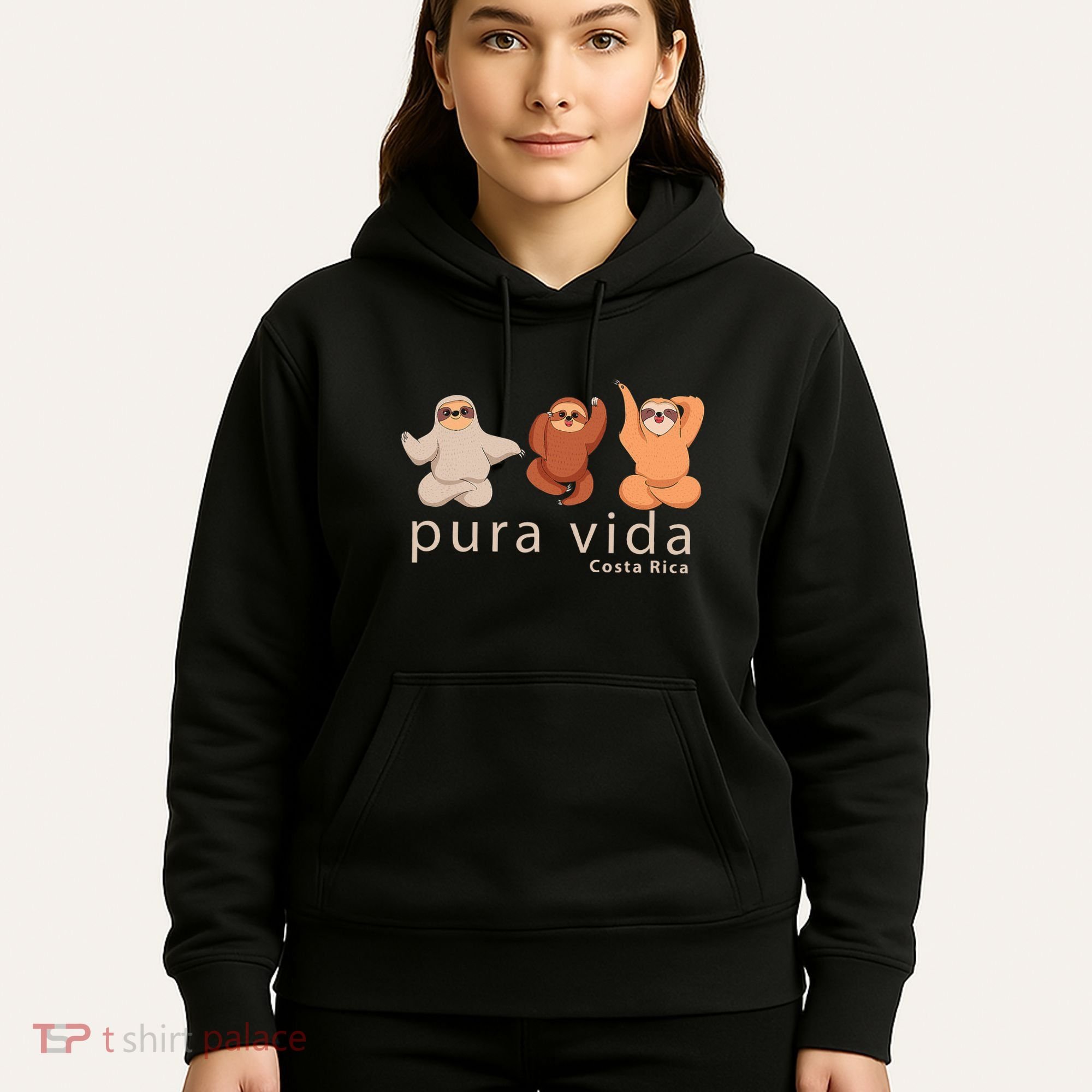 Costa Rica Sloth Hoodie