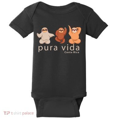 Costa Rica Sloth Baby Bodysuit