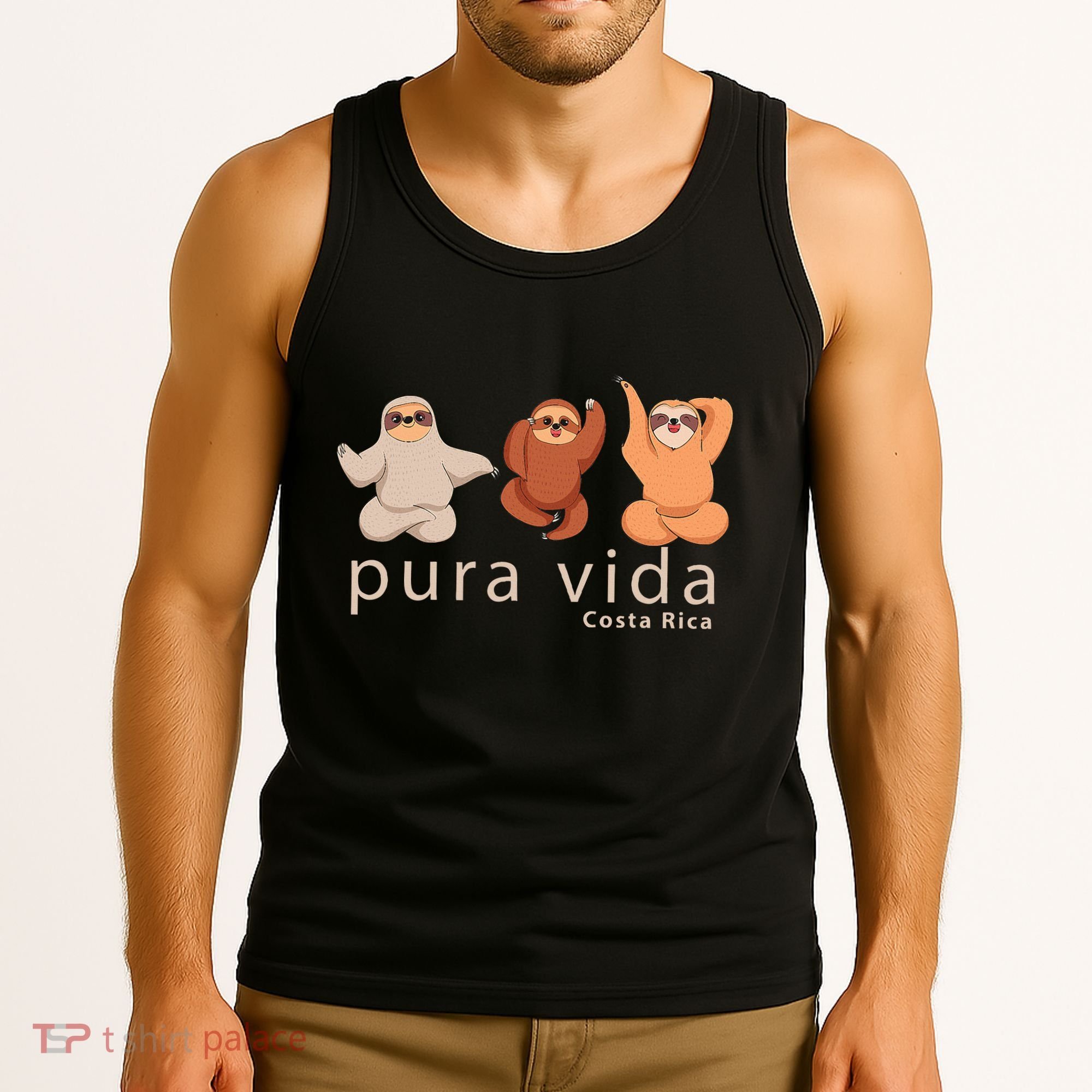 Costa Rica Sloth Tank Top