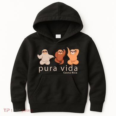 Costa Rica Sloth Kids Hoodie