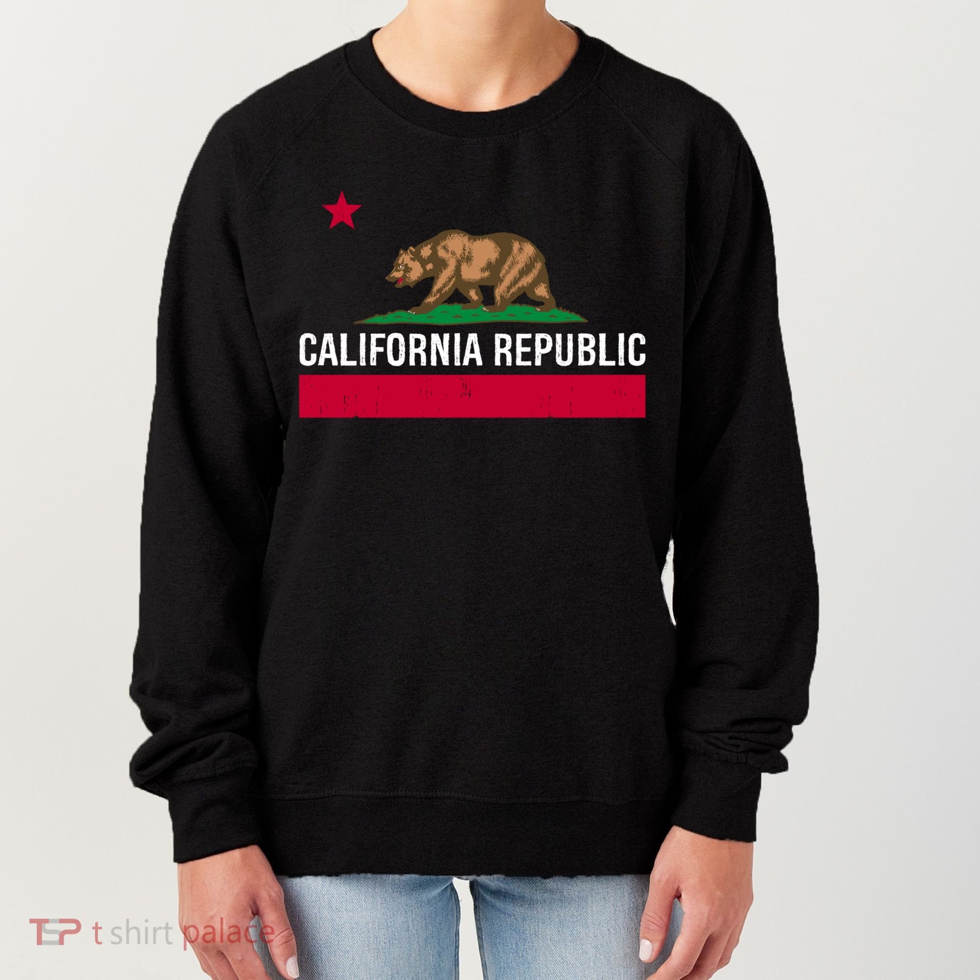 California Republic State Flag Cool Gift Women's Sweatshirt