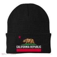 California Republic State Flag Cool Gift Beanie thumb 0