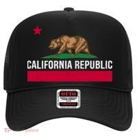 California Republic State Flag Cool Gift Hat thumb 0
