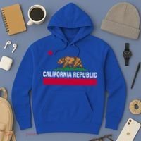 California Republic State Flag Cool Gift Hoodie thumb 3