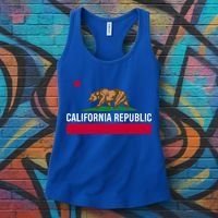 California Republic State Flag Cool Gift Women's Tank Top thumb 3